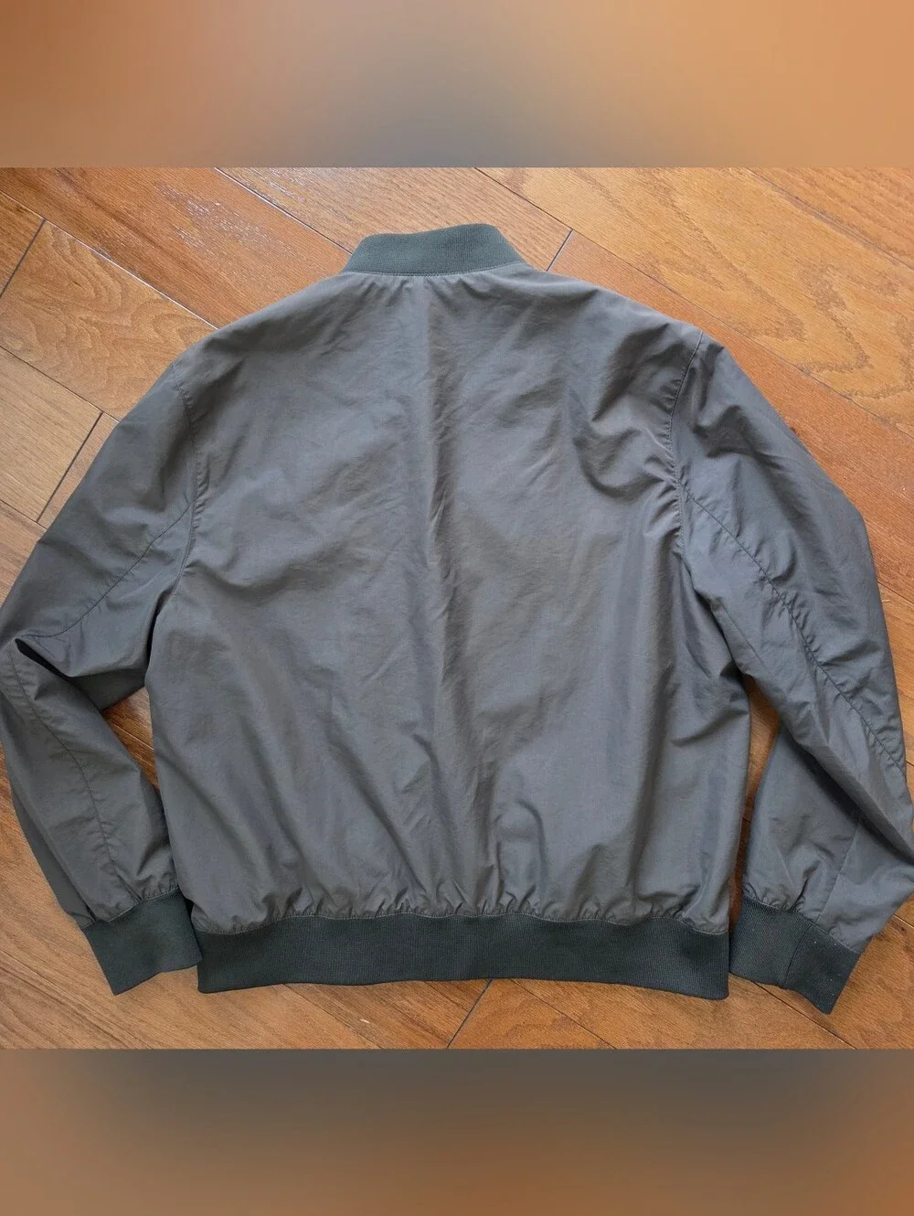 H&M Olive Green Lightweight Bomber Jacket Men's Size L